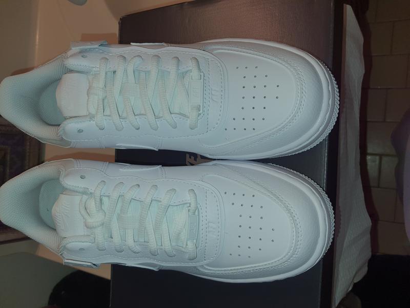 All white forces hibbett sports best sale