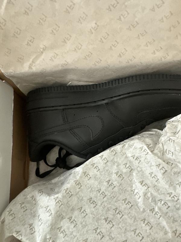 Nike Air Force 1 LE Black Black Preschool Kids Shoe Hibbett