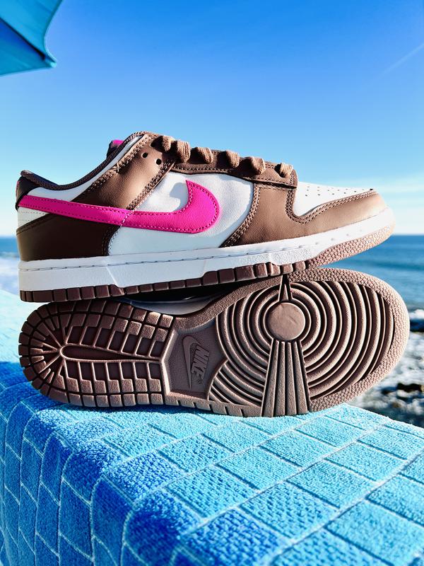 Nike Taupe & Pink Dunk Low Sneakers Nike