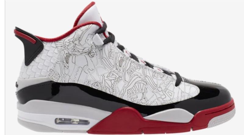 air jordan dub zero white black red