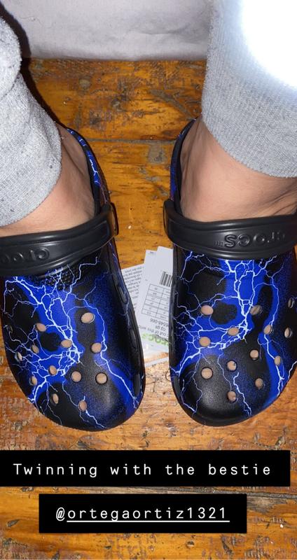 crocs with lightning