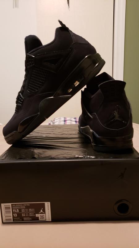 all black 4s size 7