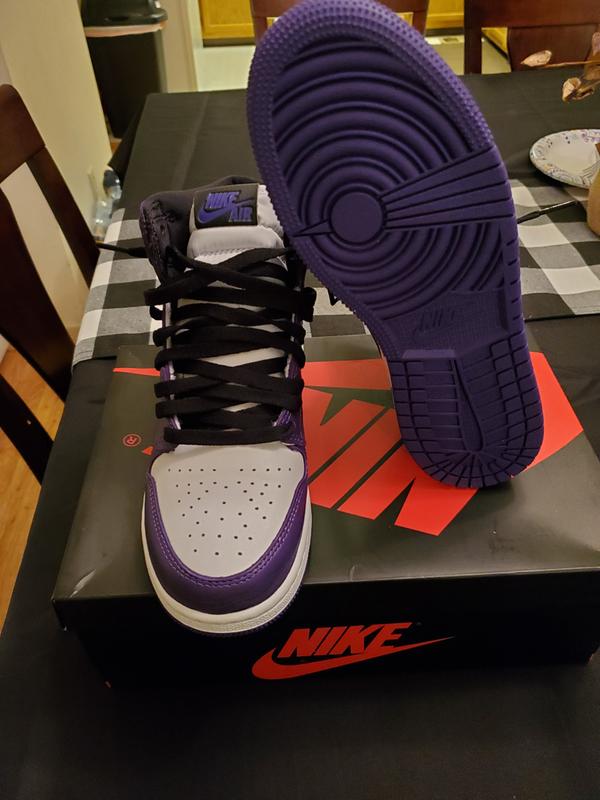jordan 1 court purple size 6