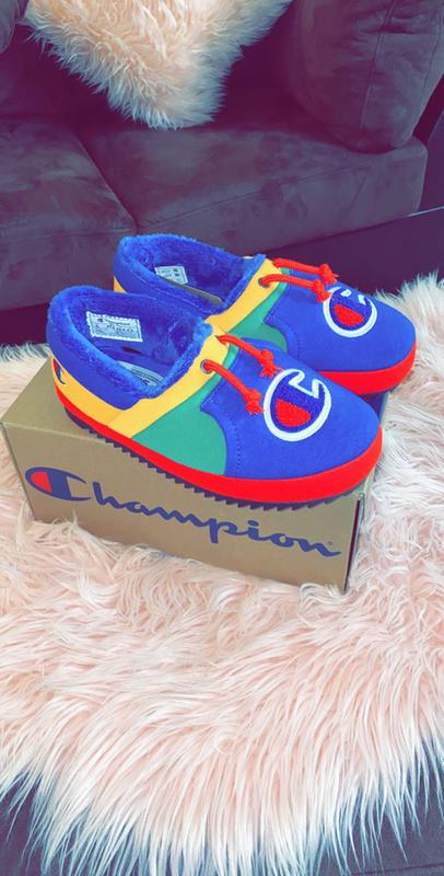 colorful champion slippers