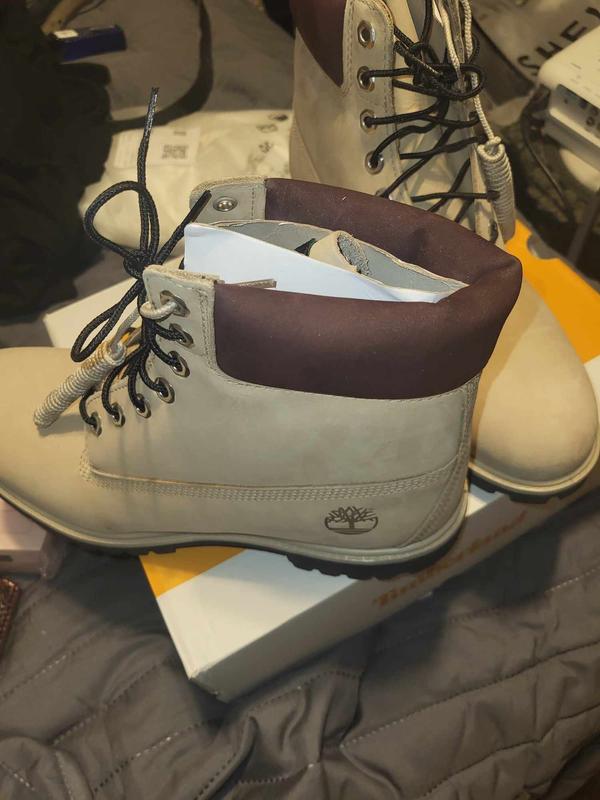 Timberland 6 Premium Beige Maroon Men s Waterproof Boot Hibbett