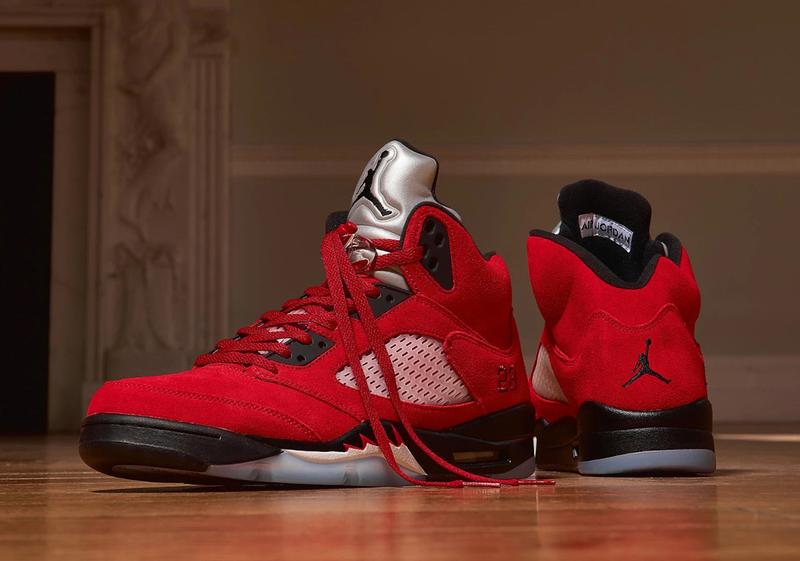 Jordan 5 Retro University Red/Black/White Men's Shoe - Hibbett