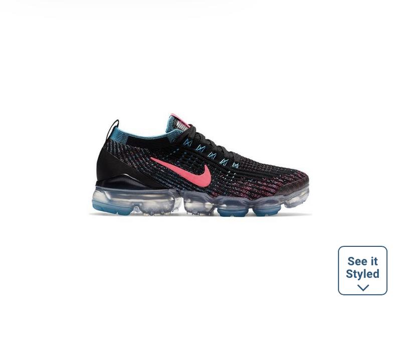 pink blue and black vapormax