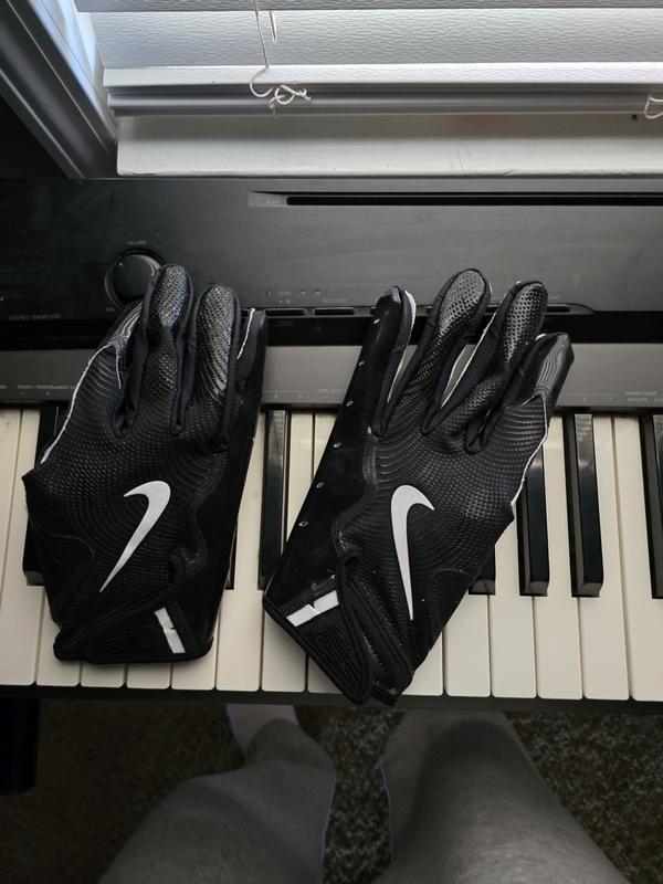 Nike Men's Vapor Jet 8.0 Palm Grip Football Gloves - Black/White