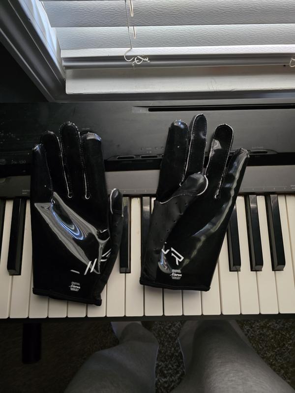 Nike Men's Vapor Jet 8.0 Palm Grip Football Gloves - Black/White