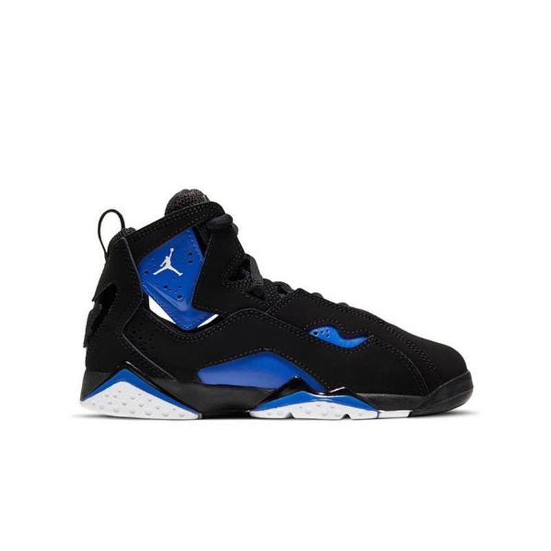 black and blue jordan true flight