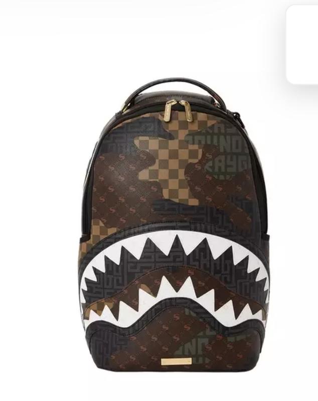 Sprayground Camo Branded Backpack