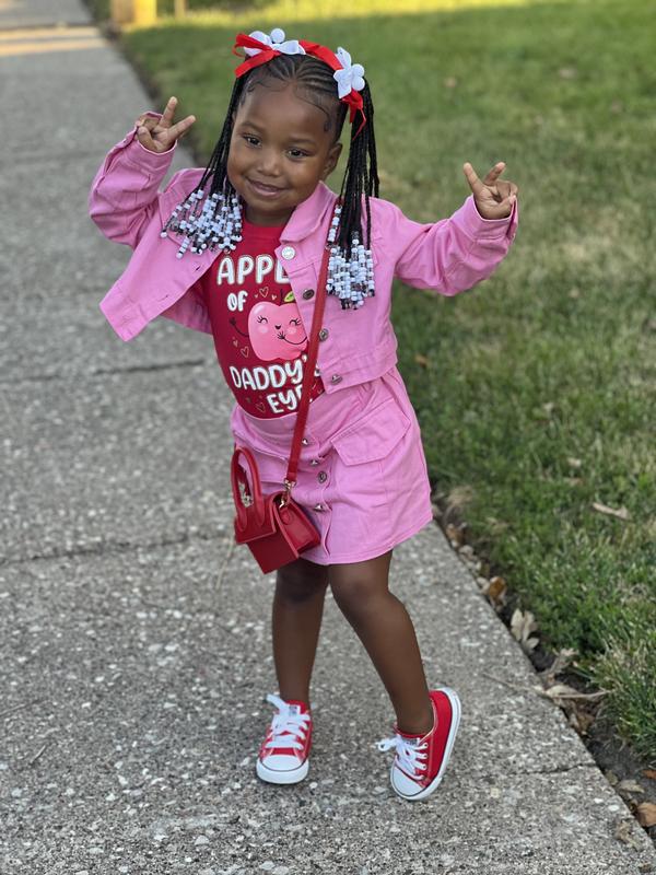 Red converse toddler size 7 deals