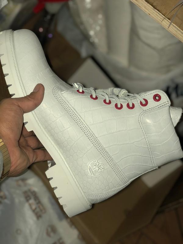 timberland white serpent boots