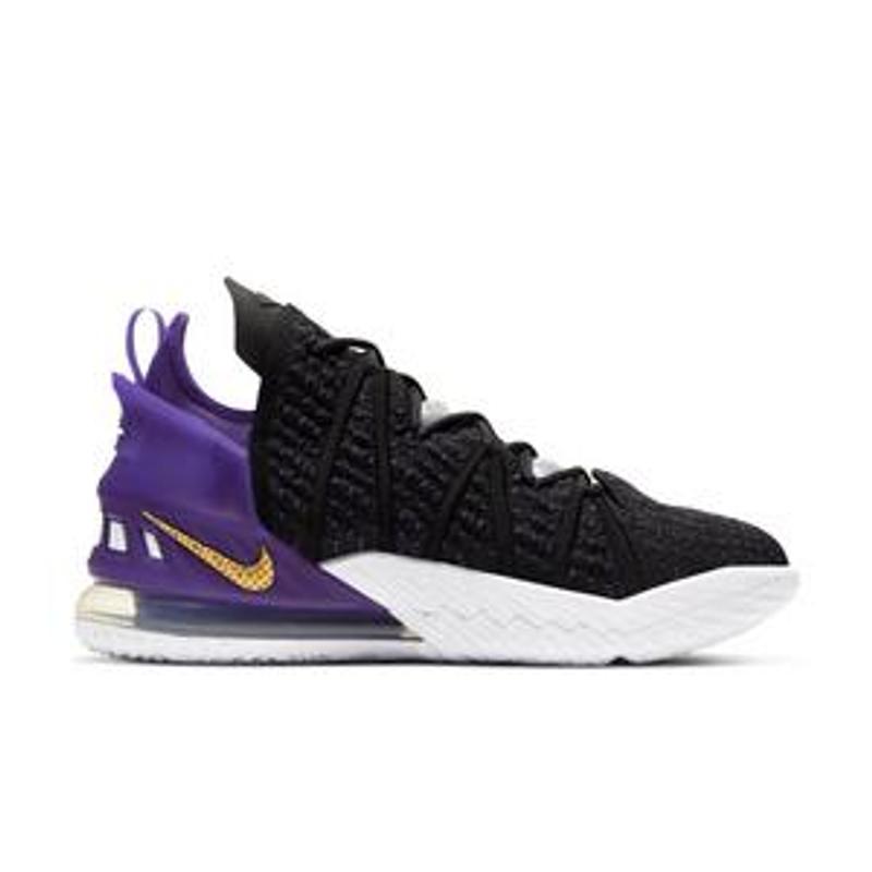purple and gold nike basketball shoes