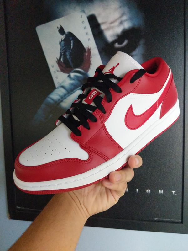 jordan 1 gym red white laces