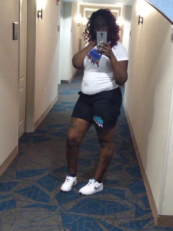 nike nsw melted crayon knit short set