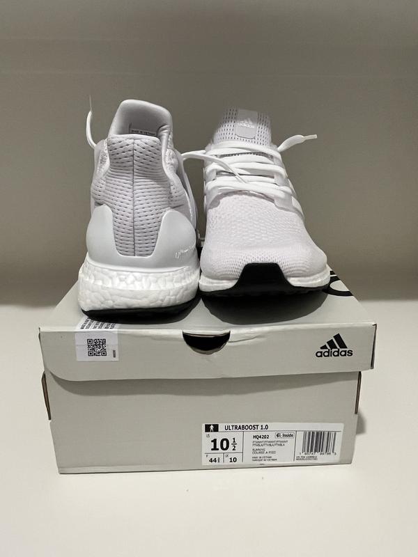 adidas gazelle silver green womens Adidas Ultraboost 1.0 "Triple White"  Beater Sneaker