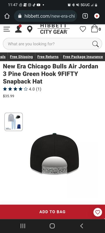 New Era Chicago Bulls Air Jordan 5 Concord Hook 9FIFTY Snapback Hat
