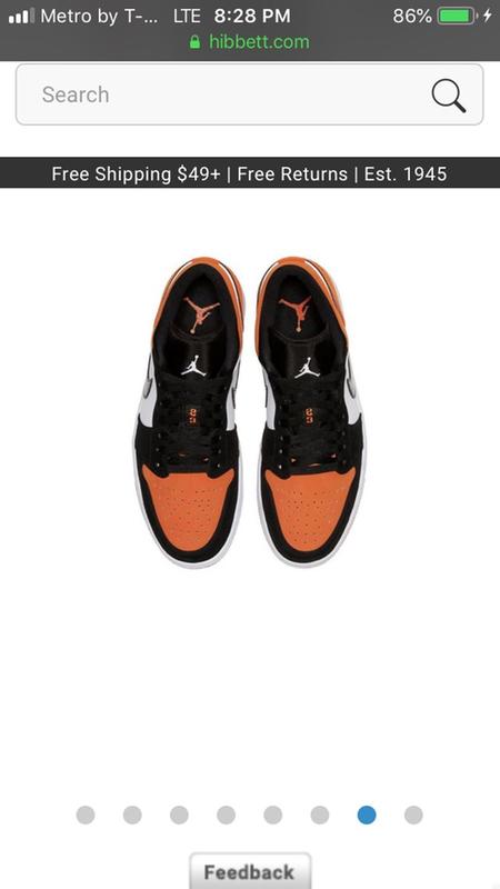 orange and black ones low top
