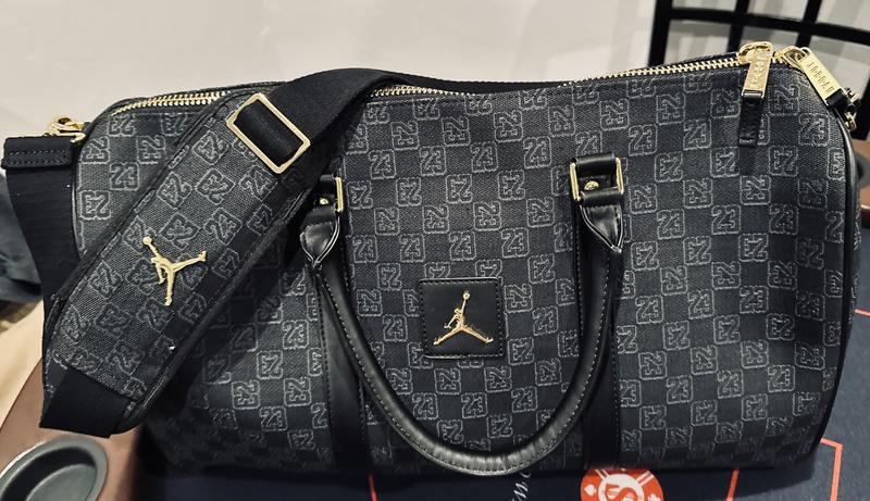 Now Available: Air Jordan Monogram Duffle Bag Black — Sneaker Shouts