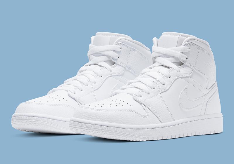 air jordan 1 mid white size 6