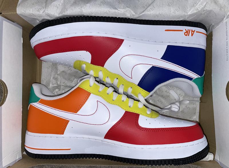 Nike Air Force 1 '07 Low LV8 Americana White/University Red/Deep Royal  Men's Shoe - Hibbett