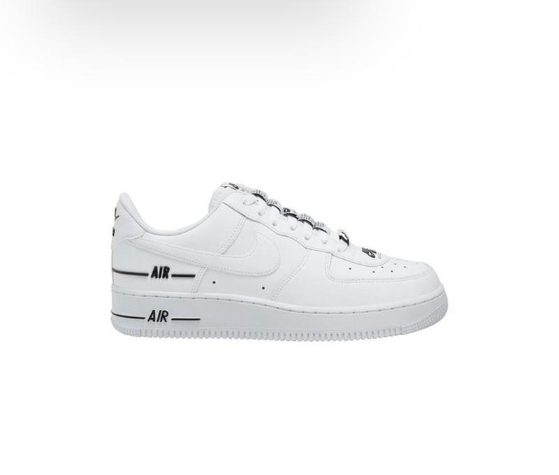 nike air force 1 low double air low white black