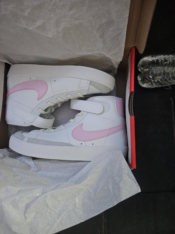 Nike Blazer Mid '77 Preschool Girls' High Top Lace Up - White