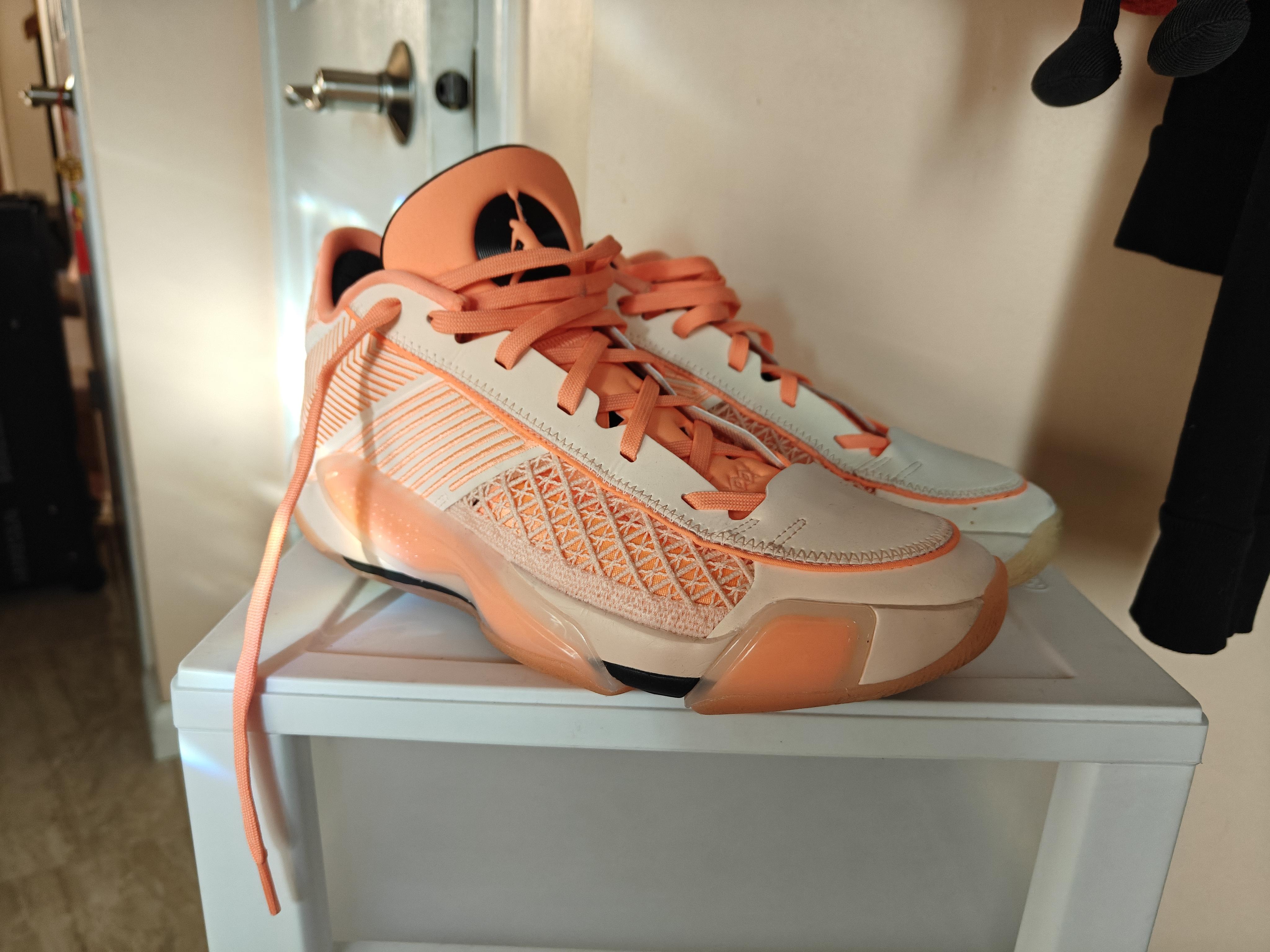 Jordan XXXVIII Men's Low Top Basketball Shoe - Crimson Tint