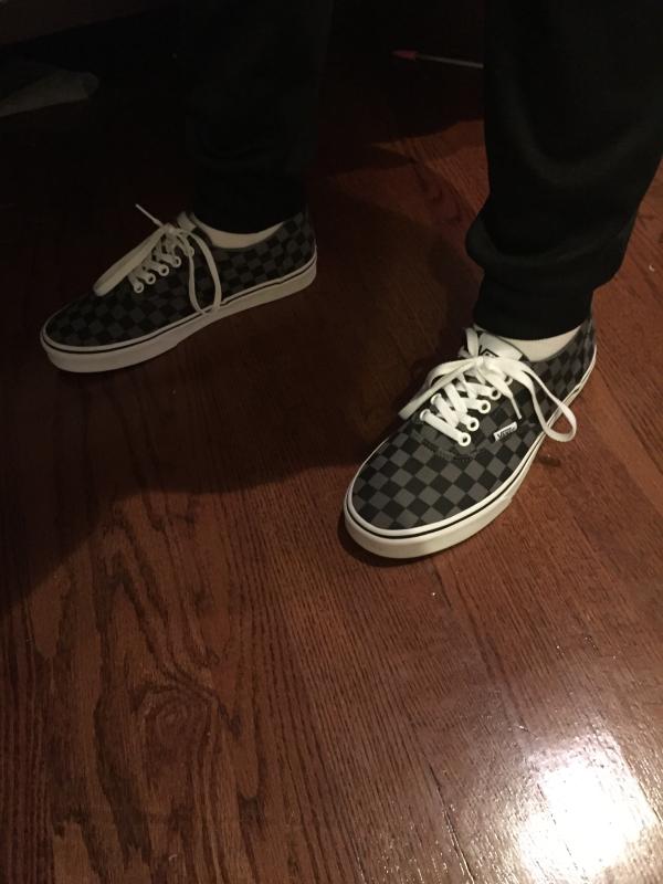 vans doheny men's checkerboard skate shoes