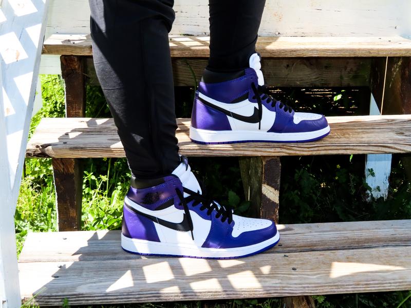 purple jordan outfit