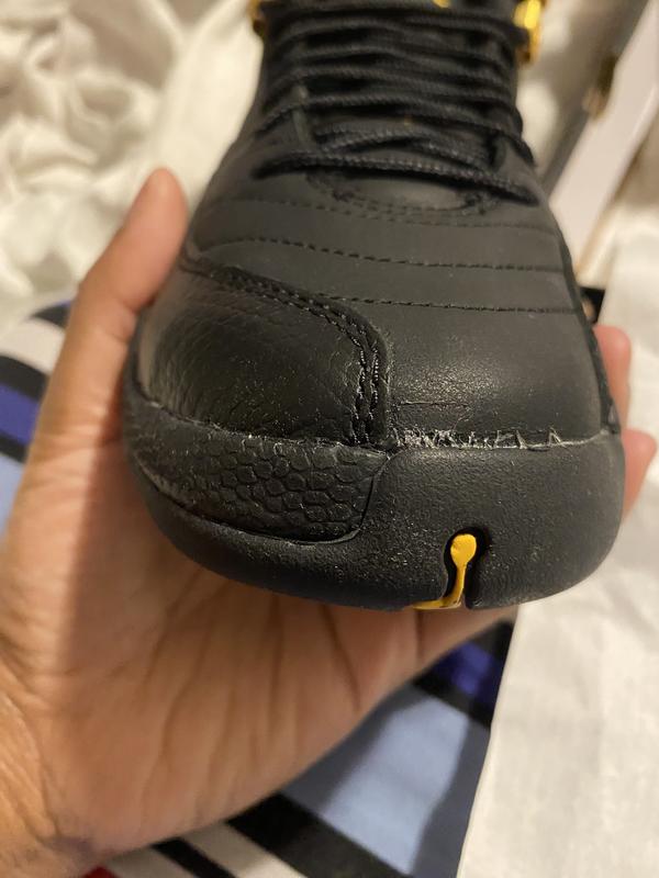 BvfShops Marketplace - Air Jordan 12 Retro (GS) Big Kids' Shoes Black Taxi  153265