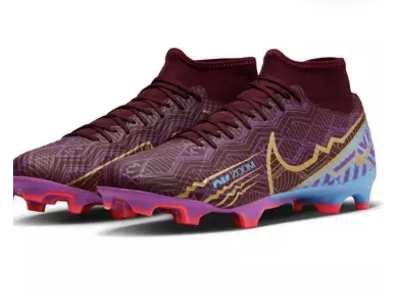 Nike Zoom Mercurial Vapor 15 Academy KM MG Dark Beetroot/Metallic Vivid  Gold Grade School Kids' Soccer Cleat - Hibbett