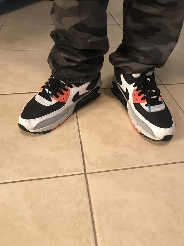 nike air max 90 black and orange