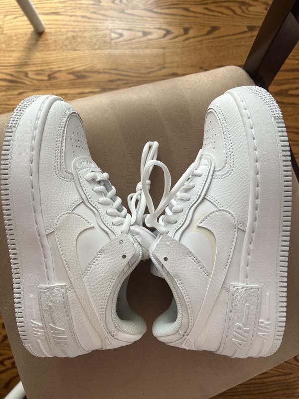 Women's air force 1 shadow sportstyle shoes hotsell - white/white