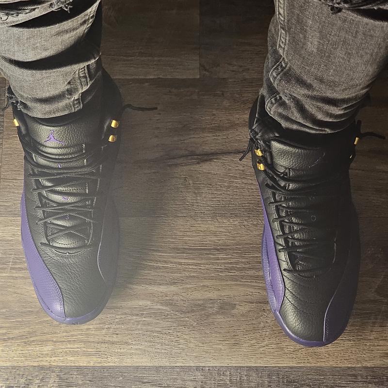 Black and outlet purple 12s