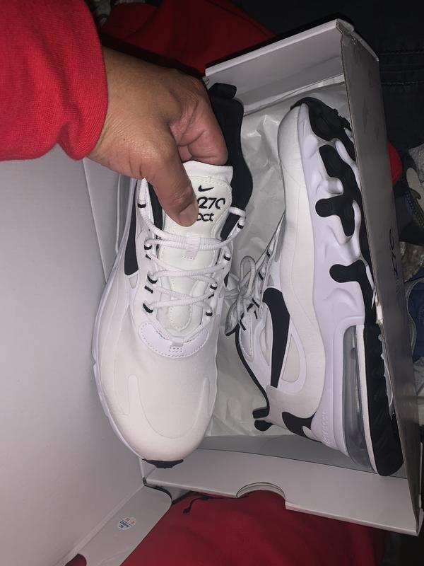 nike air max 270 react black and white womens