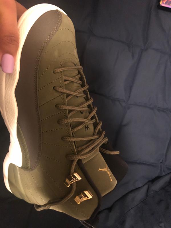 retro 12 olive grade school