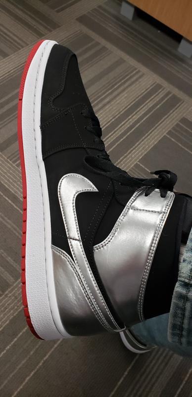 jordan 1 black red silver