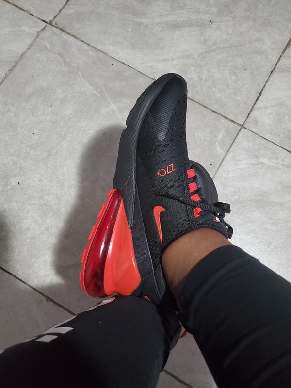 air max 270s red and black