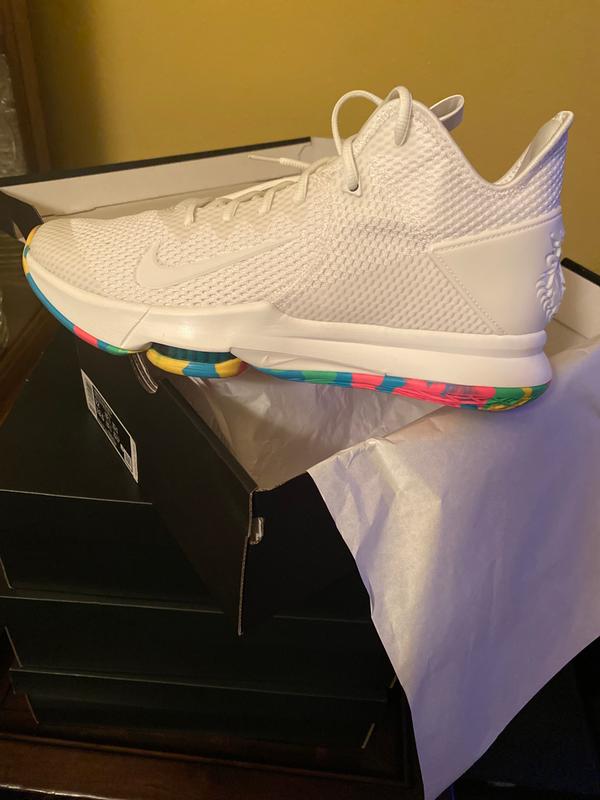 lebron witness 4 white and rainbow