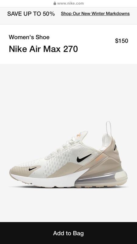 Nike - Women - W Air Max 270 - Summit White/Black/Sunset Pulse