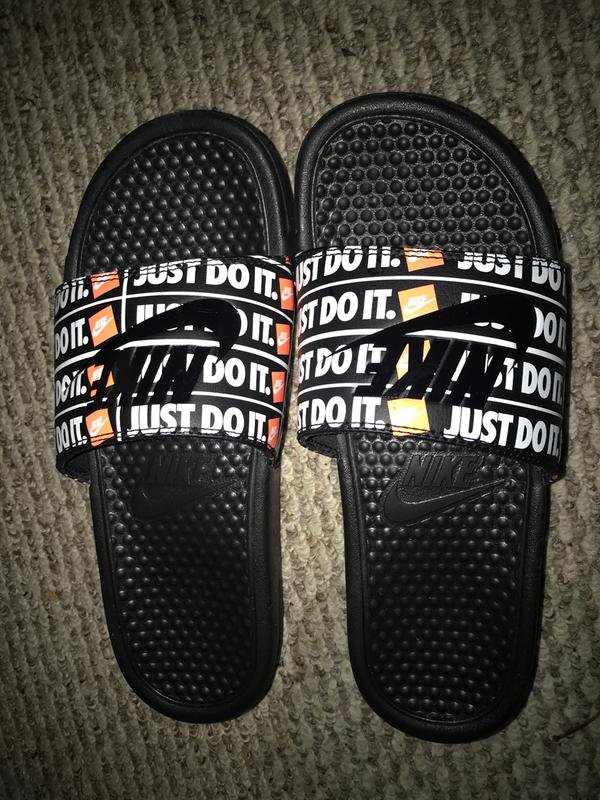 nike just do it flip flops