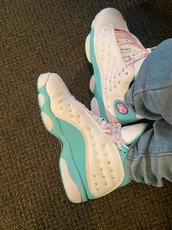 Jordan 13 Retro White Soar Green Pink (GS)