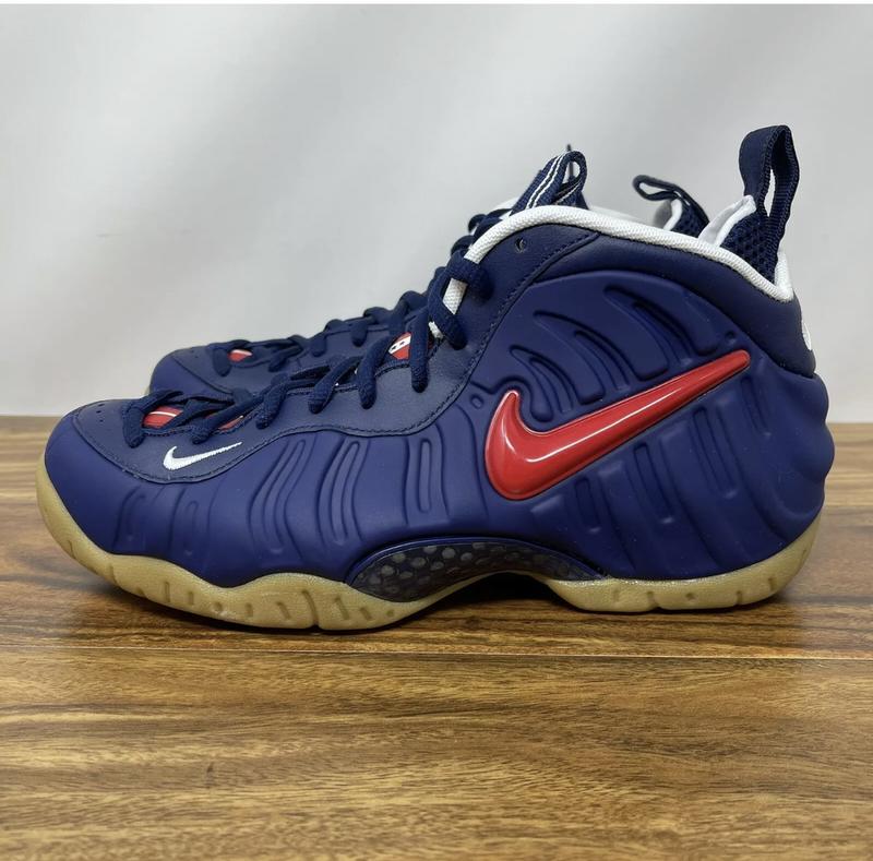 nike foamposite red and blue