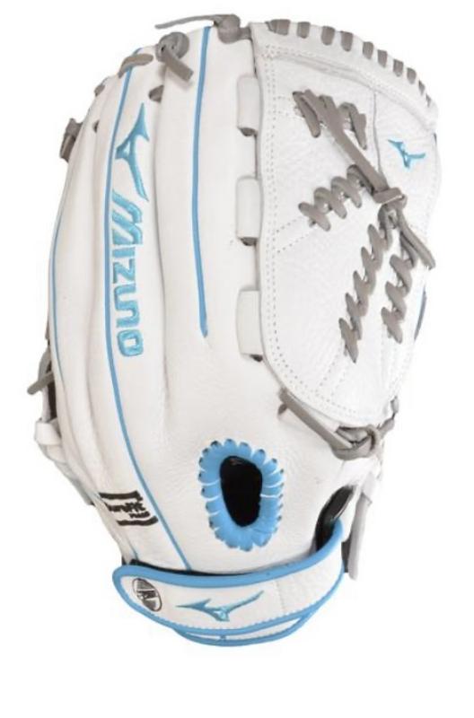 White mizuno softball deals glove