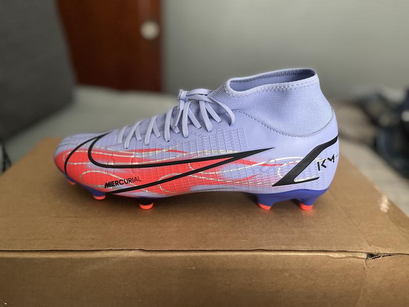 Free Shipping Nike Mercurial Vapor 14 Elite FG Kylian Mbappe Flames - Light  Thistle/Metallic Silver