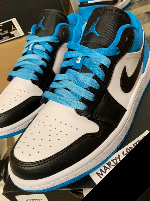 Jordan 1 Low Se Laser Blue Black White Men S Shoe Hibbett City Gear