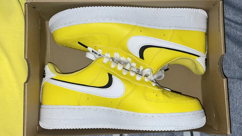 Nike Air Force 1 '07 LV8 Tour Yellow/Sail/Black Men's Shoe - Hibbett