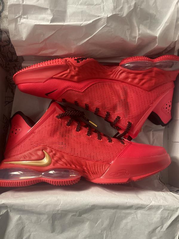 Nike LeBron 19 Low Light Crimson Basketball Shoe - Hibbett